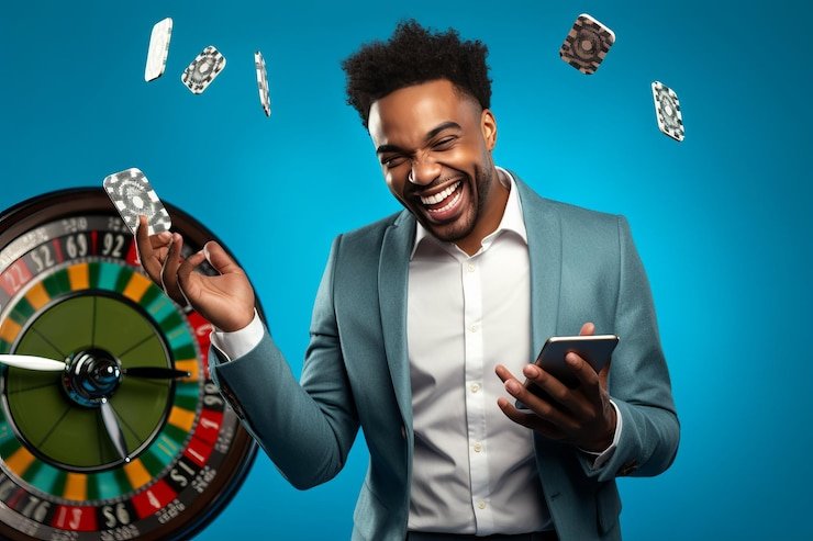 Pengguna membaca klaim bonus di Android